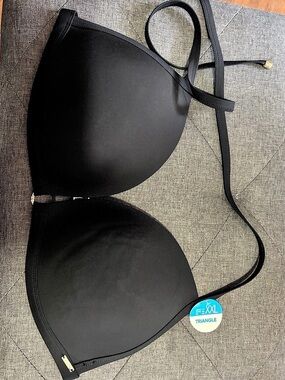 Censored Triangle Black XXL NWT Bra